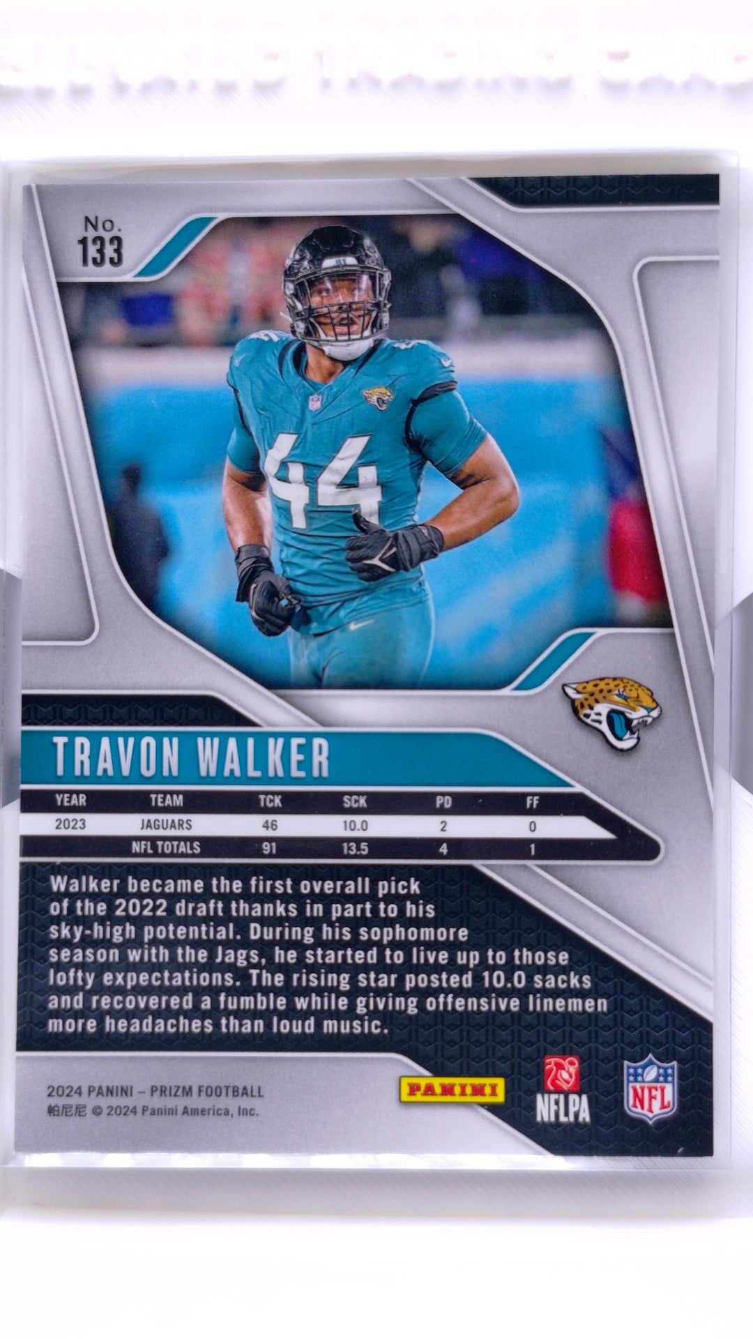 #133 Travon Walker - back