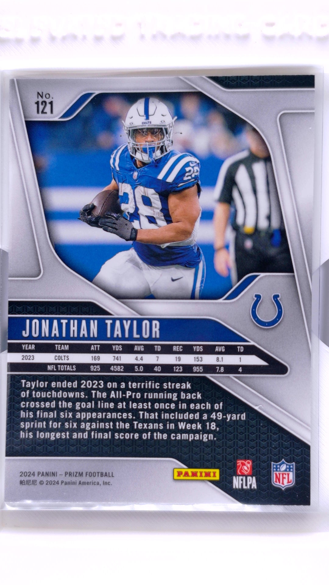 #121 Jonathan Taylor - back