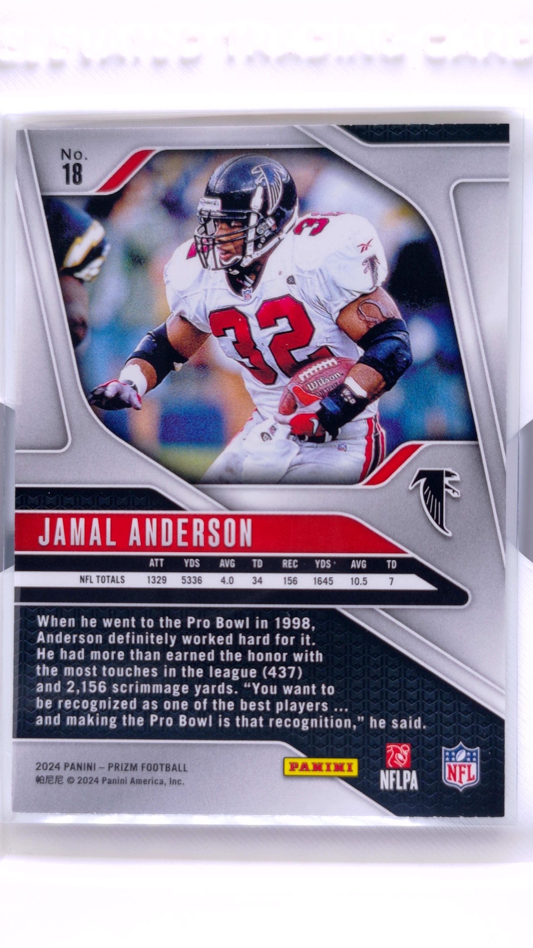 #18 Jamal Anderson - back