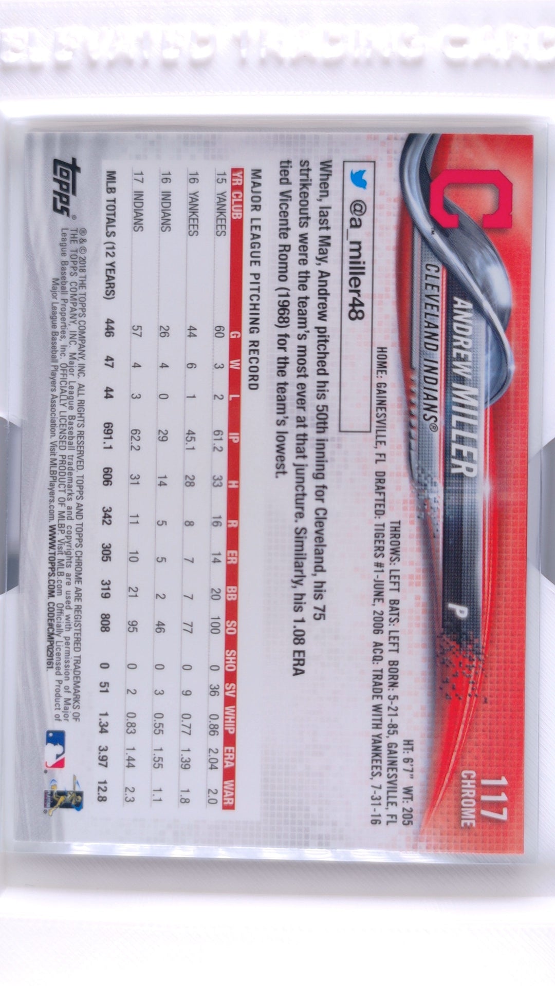 #117 Andrew Miller Prism Refractor - back