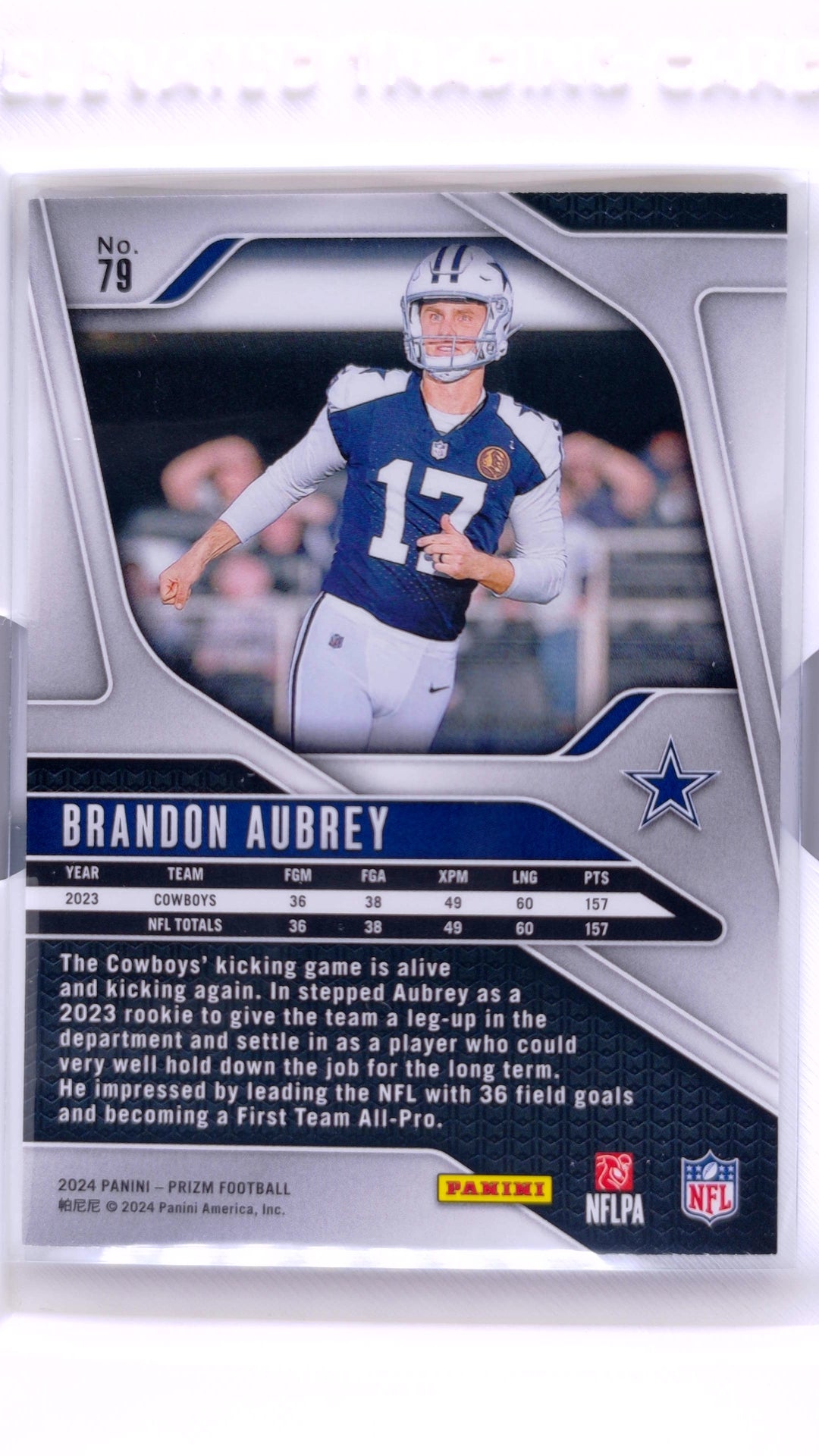 #79 Brandon Aubrey - back