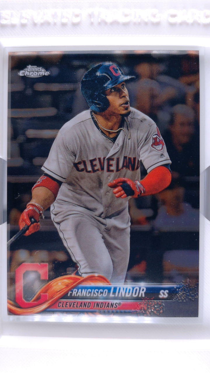 2018 Topps Chrome Baseball Francisco Lindor #73 — Front