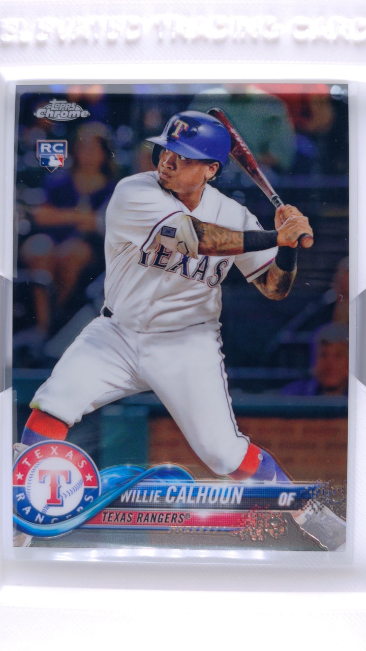 2018 Topps Chrome Baseball Willie Calhoun #113 RC — Front