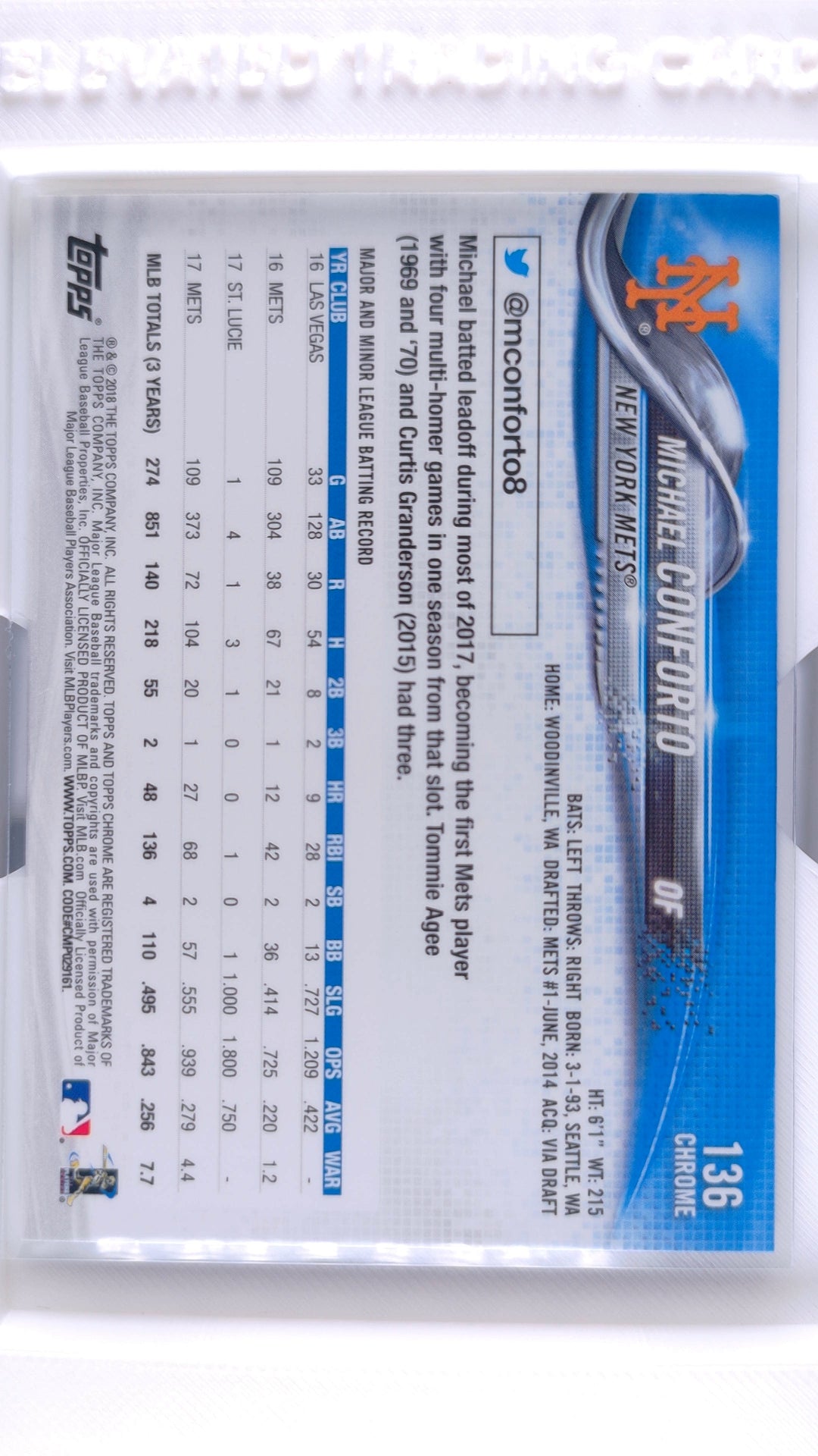 #136 Michael Conforto - back