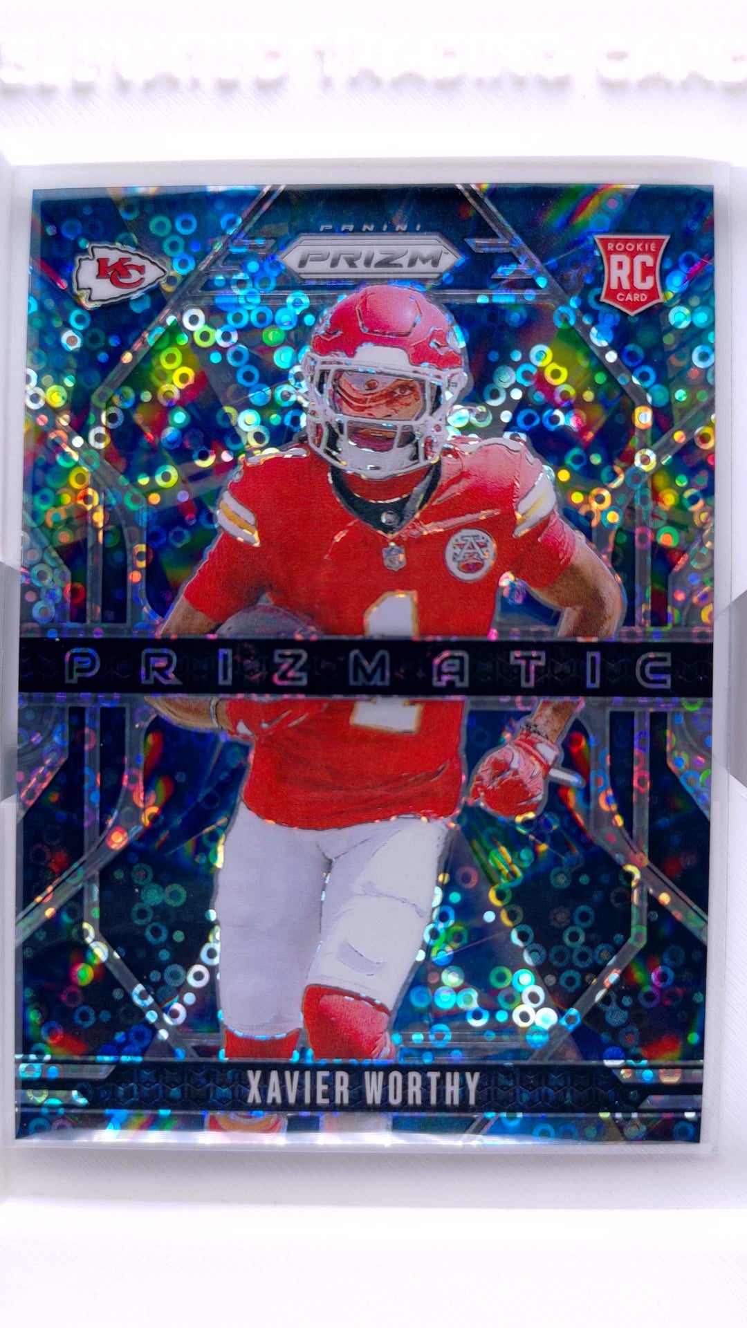 #14 Xavier Worthy Rookie Prizmatic No Huddle Prizm - front