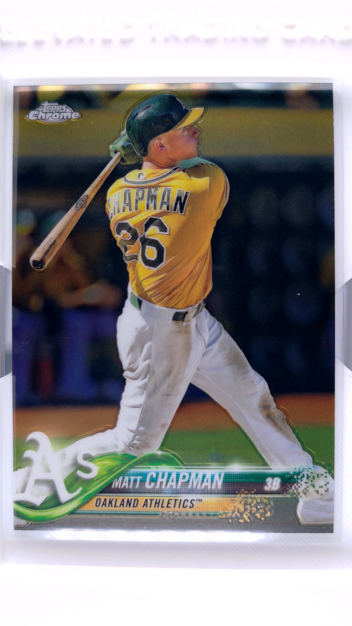 2018 Topps Chrome Baseball Matt Chapman #190 — Front