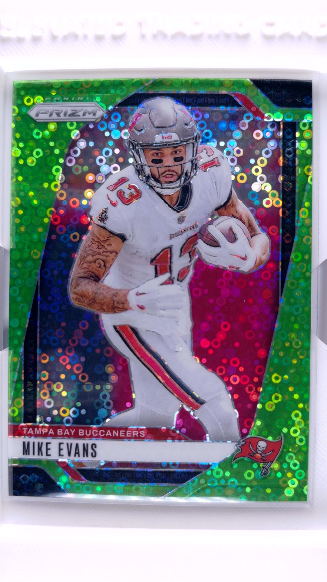 #270 Mike Evans No Huddle Neon Green Prizm #8/10 - front