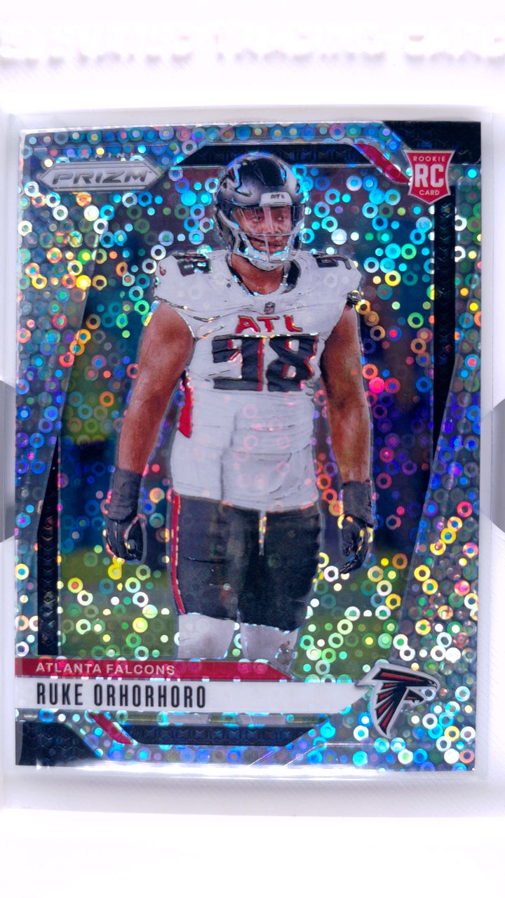 2024 Panini Prizm Football Ruke Orhorhoro #386 No Huddle Prizm RC — Front