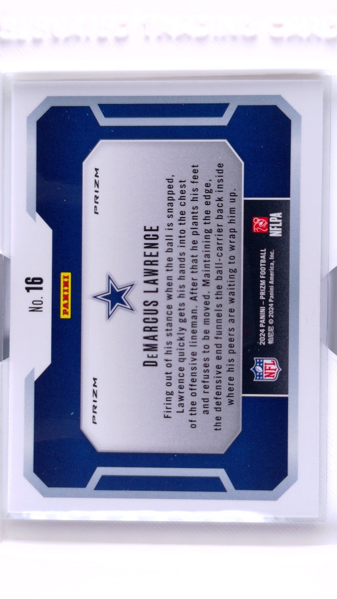 #16 DeMarcus Lawrence Lockdown! No Huddle Prizm - back