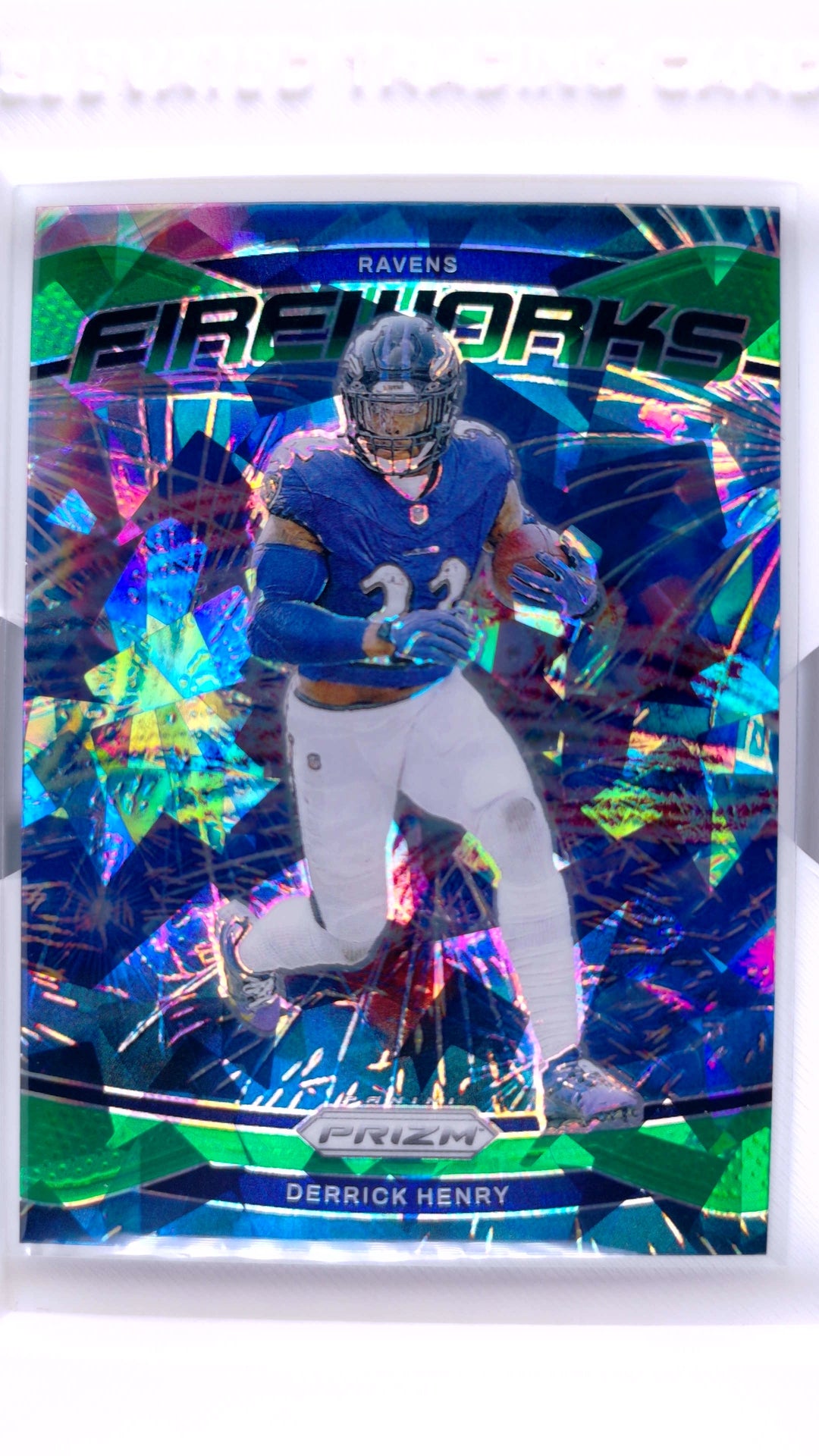#10 Derrick Henry Fireworks Green Ice Prizm - front