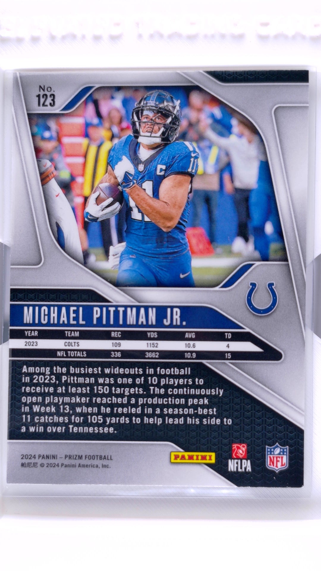 #123 Michael Pittman Jr. - back