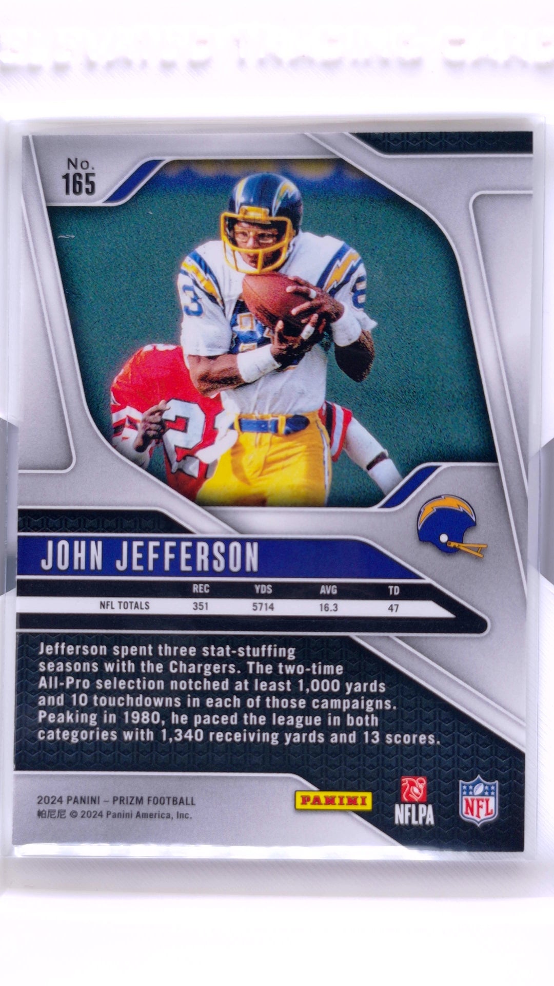 #165 John Jefferson - back