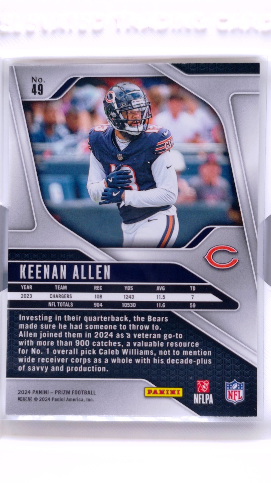#49 Keenan Allen - back