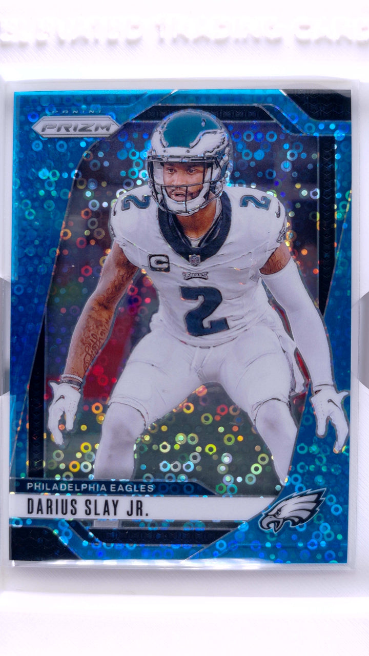 2024 Panini Prizm Football Darius Slay Jr. #235 No Huddle Blue Prizm #95/99 — Front