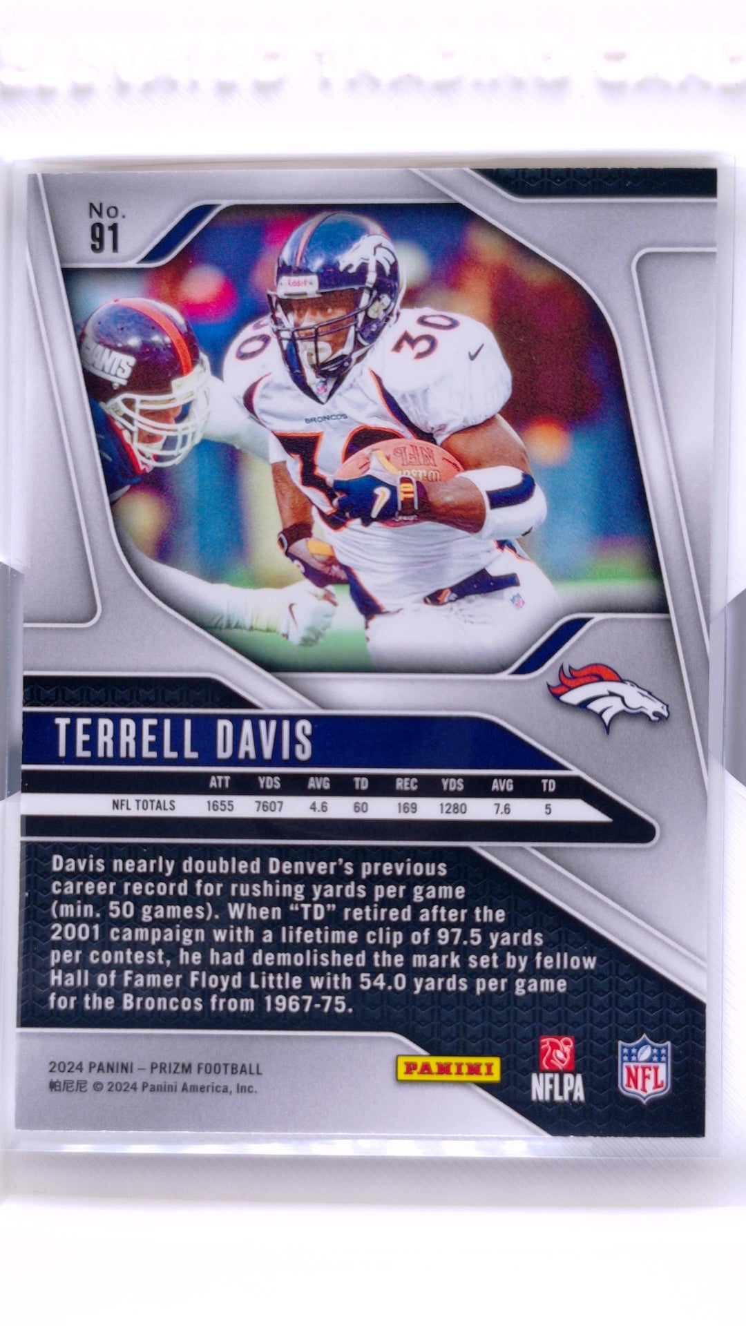 #91 Terrell Davis - back