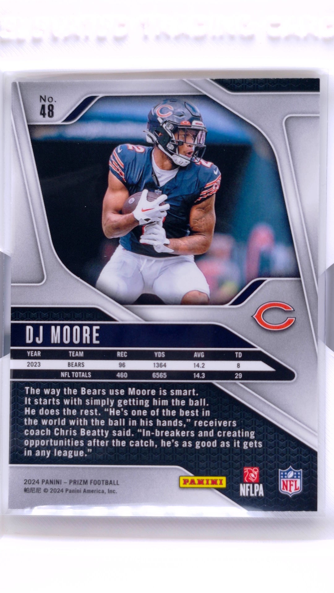 #48 DJ Moore - back
