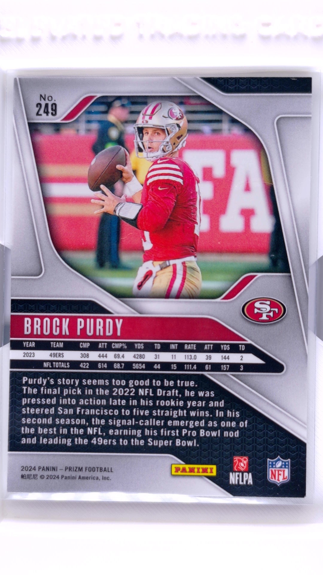 #249 Brock Purdy - back