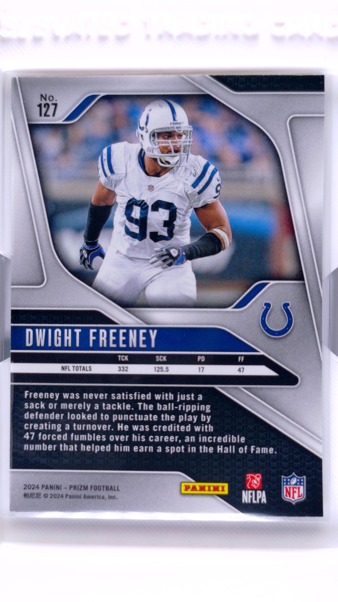 #127 Dwight Freeney - back