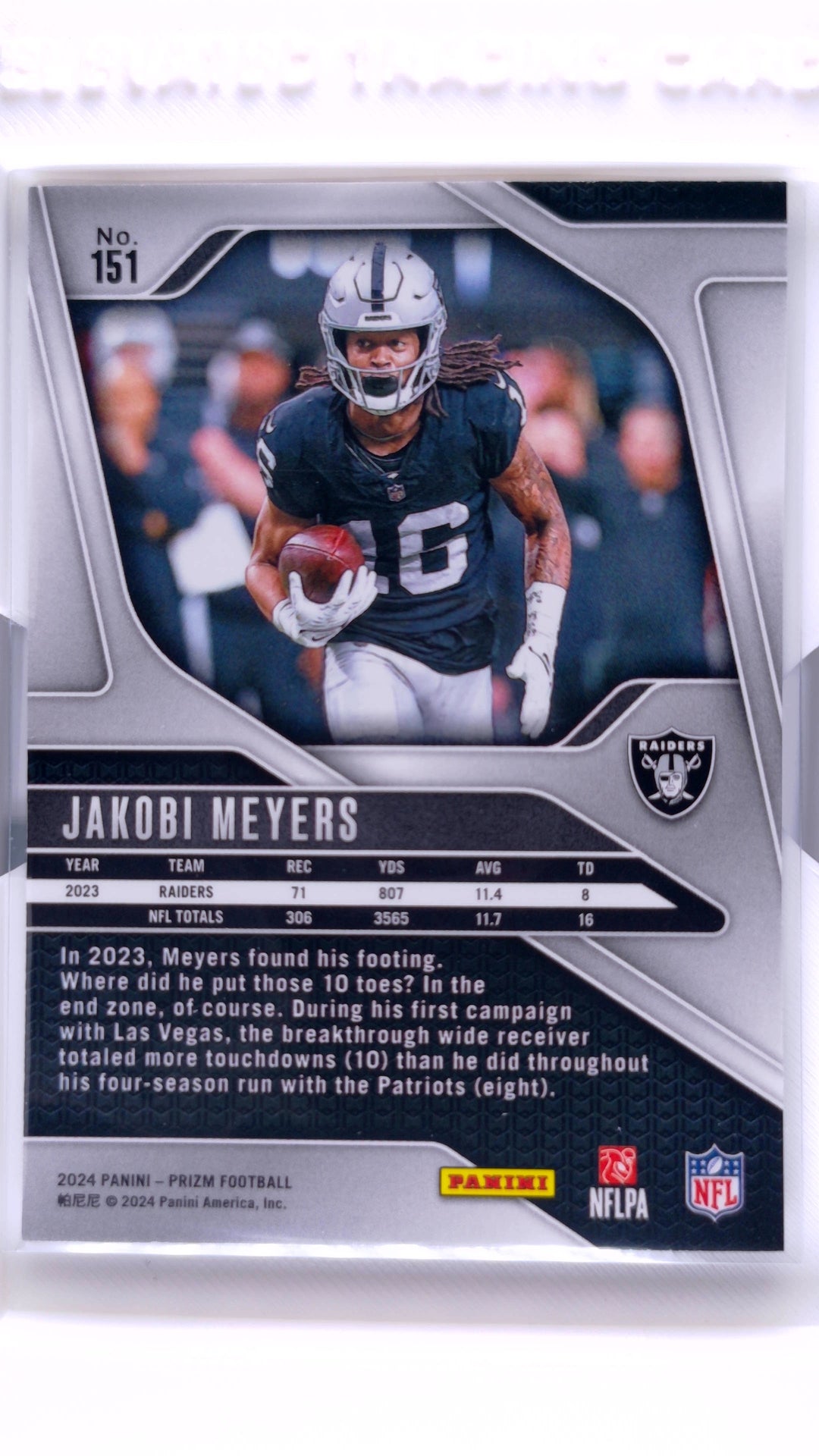 #151 Jakobi Meyers - back