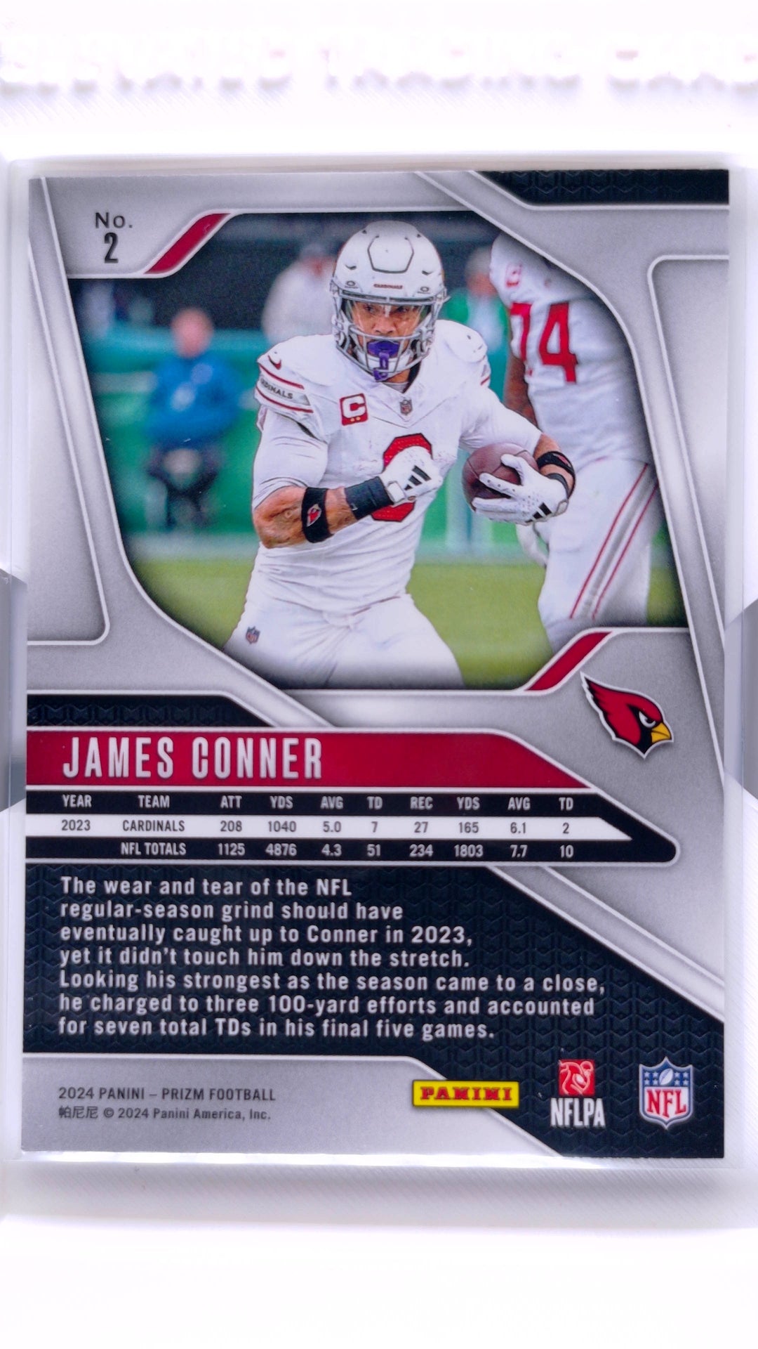 #2 James Conner - back