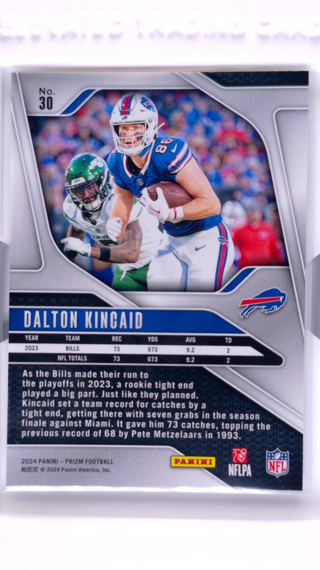 #30 Dalton Kincaid - back
