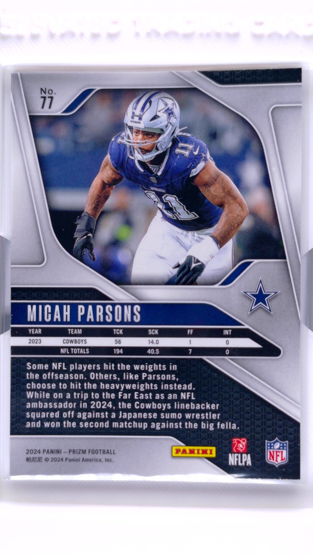 #77 Micah Parsons - back