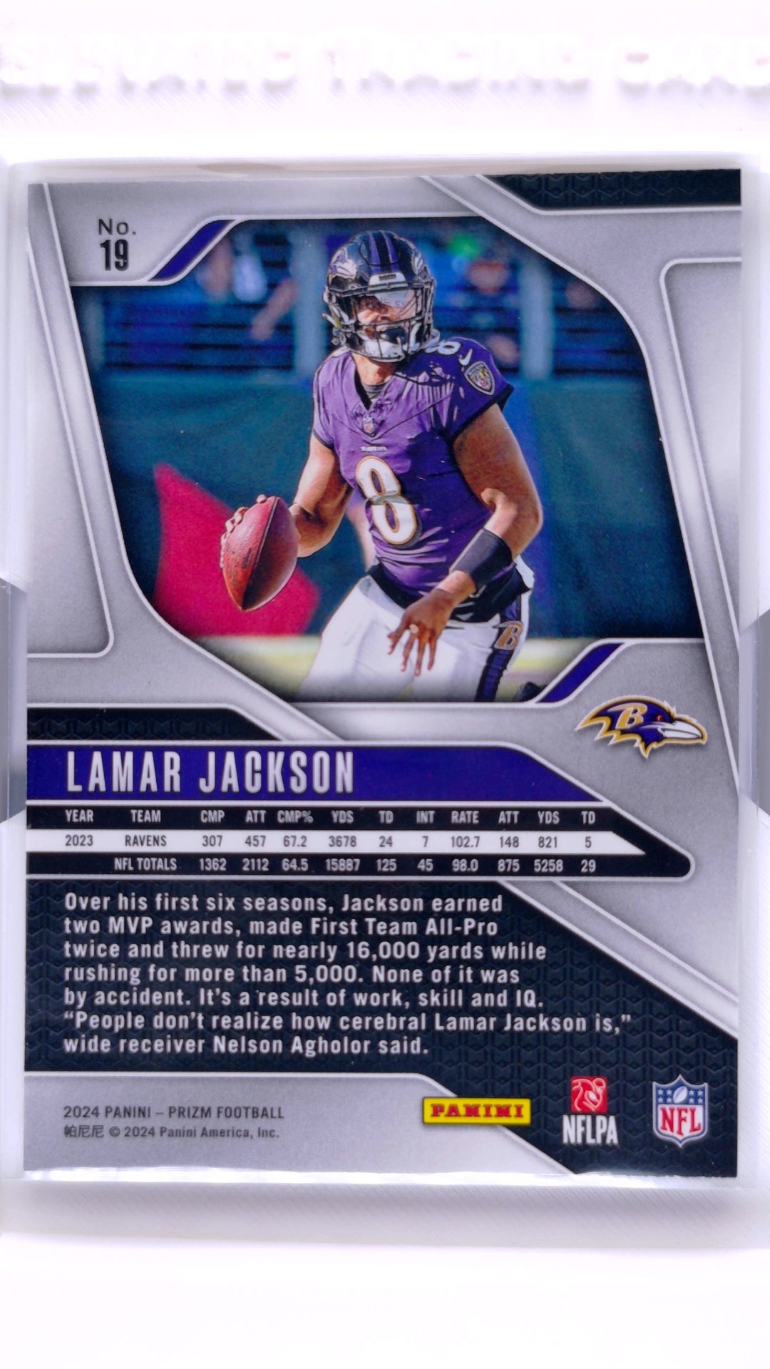 #19 Lamar Jackson - back