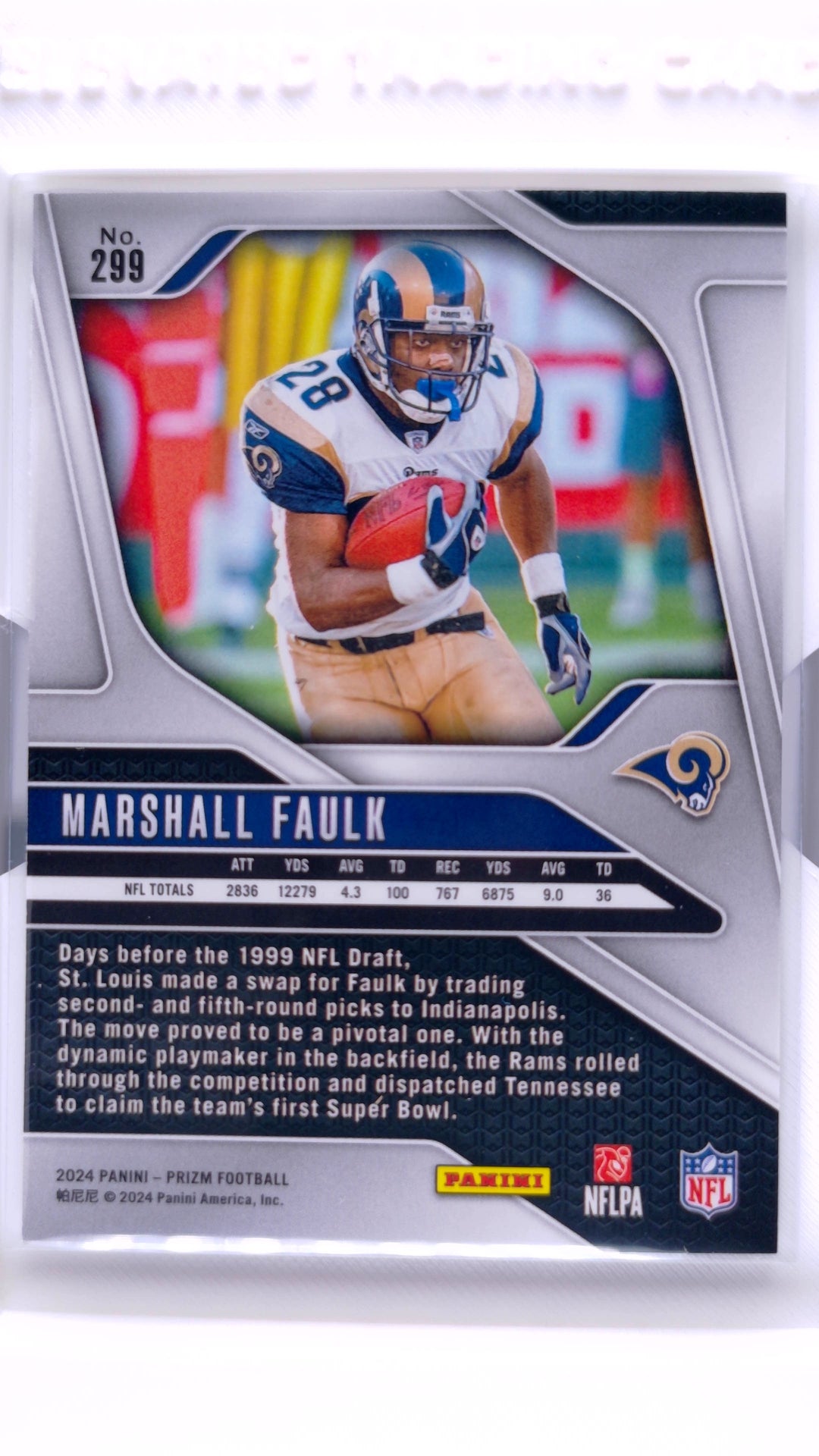 #299 Marshall Faulk - back