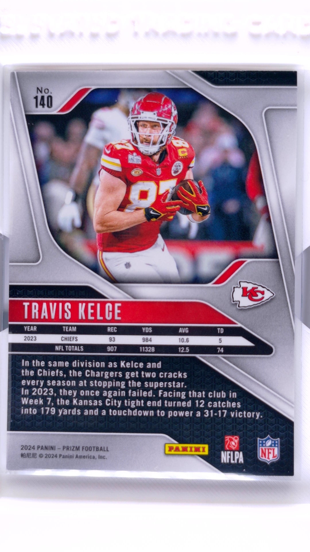 #140 Travis Kelce - back