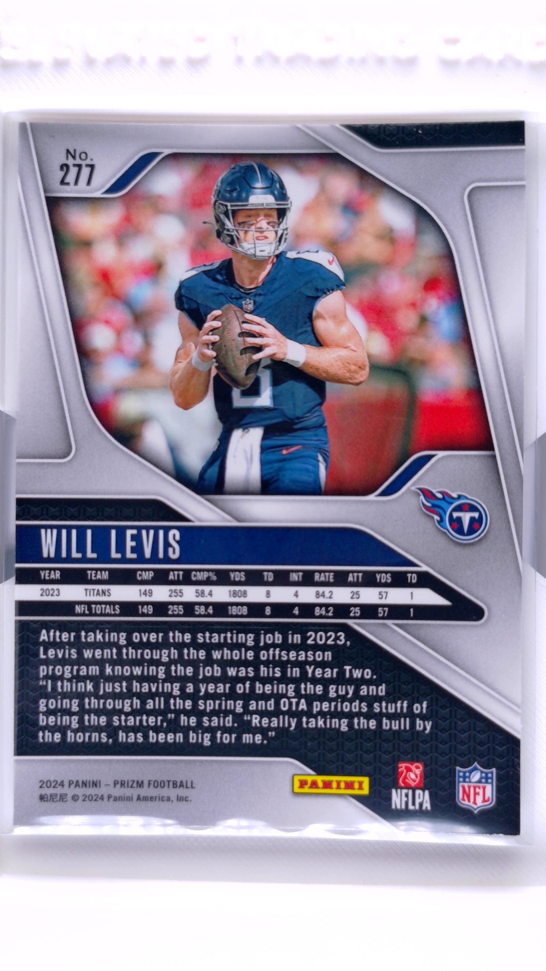 #277 Will Levis - back