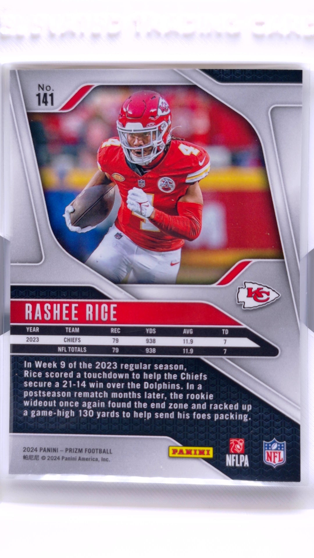#141 Rashee Rice - back