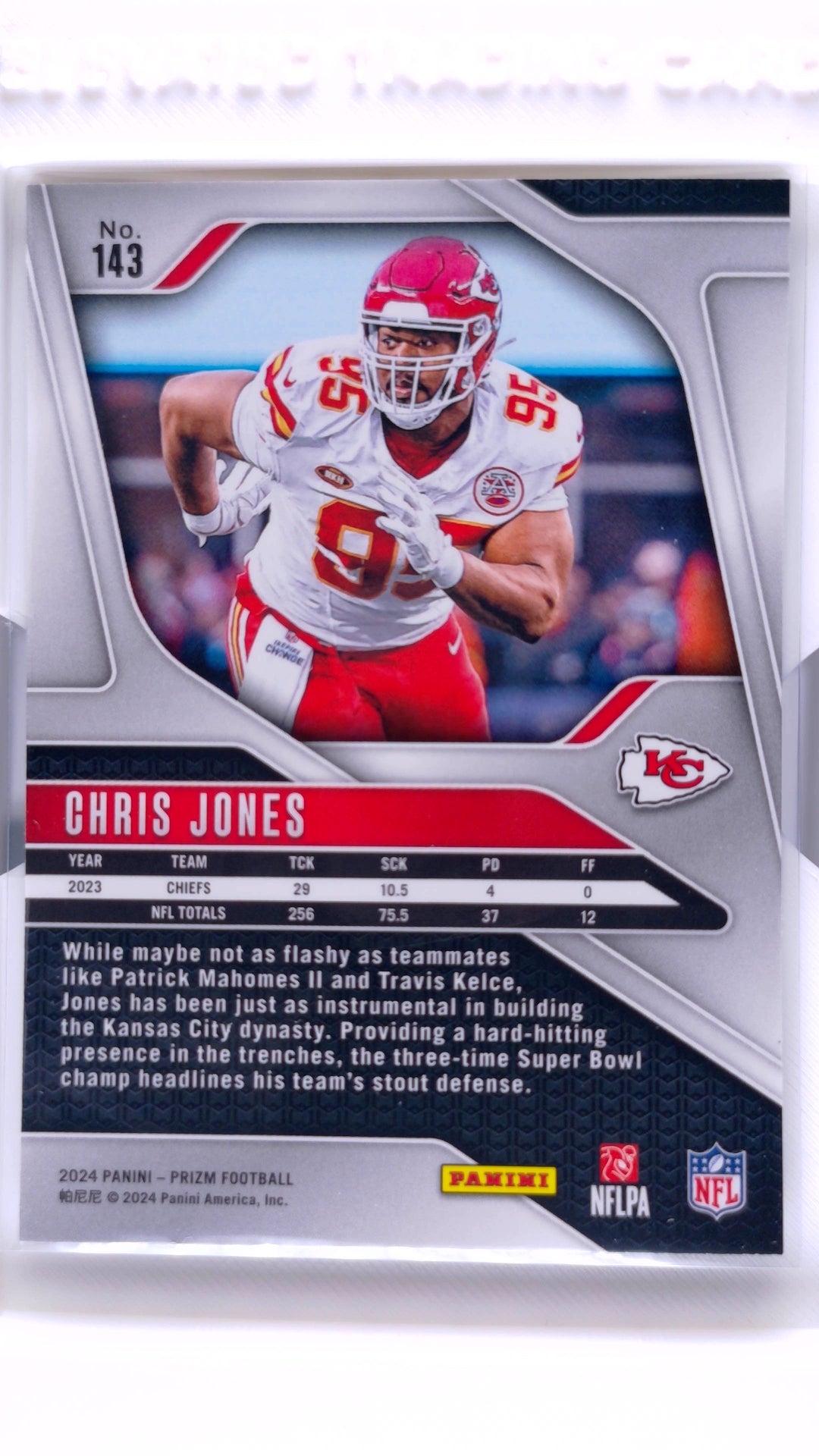 #143 Chris Jones - back