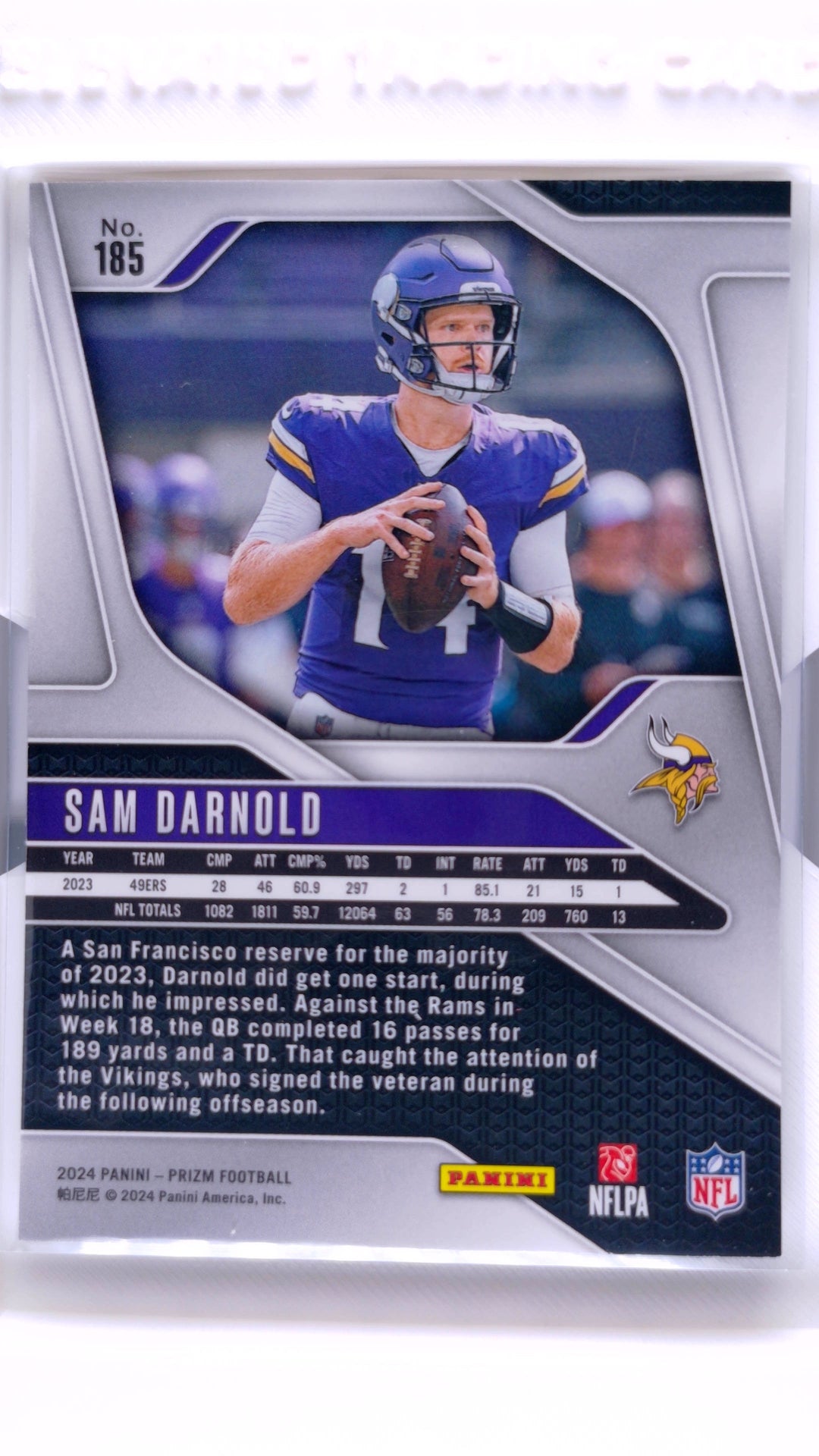 #185 Sam Darnold - back