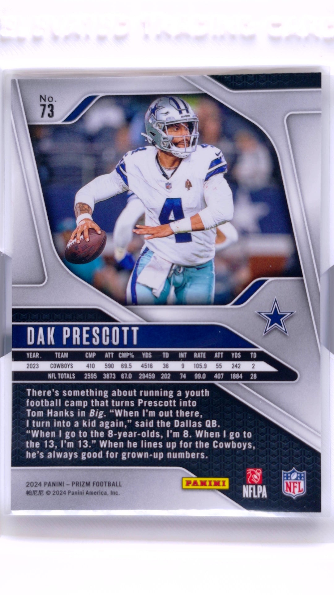 #73 Dak Prescott - back
