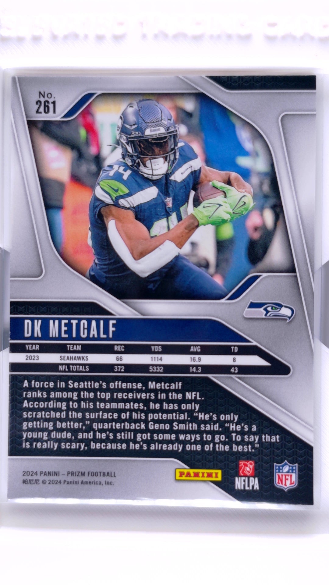 #261 DK Metcalf - back