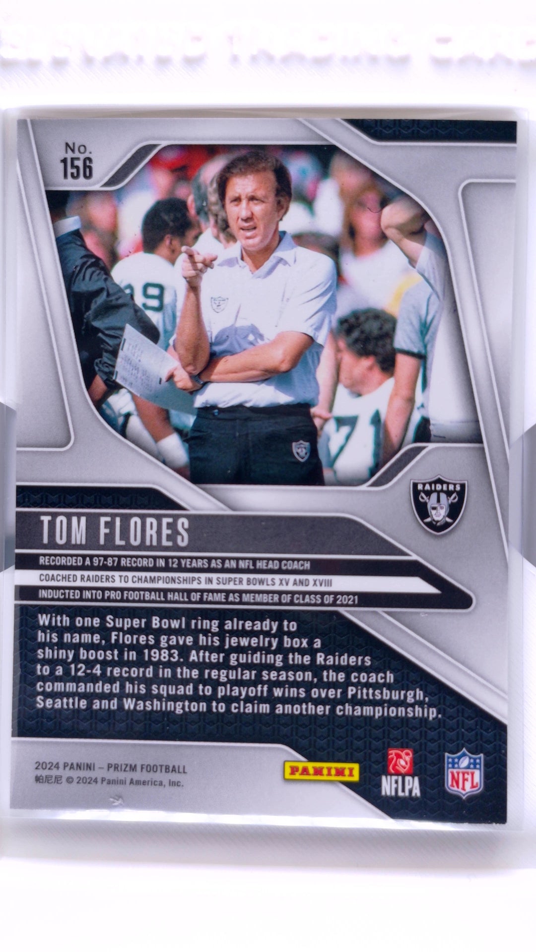 #156 Tom Flores - back