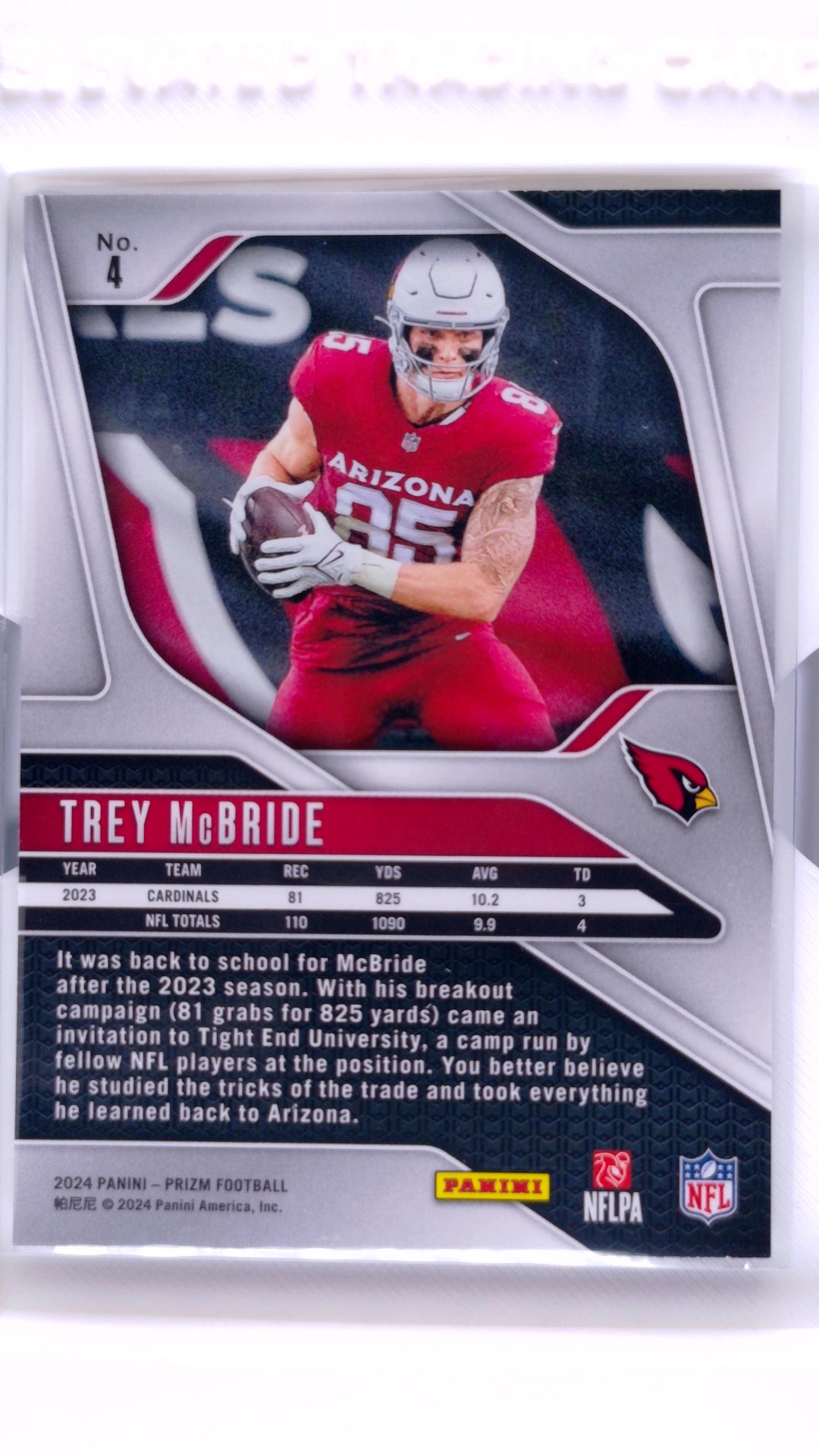 #4 Trey McBride - back