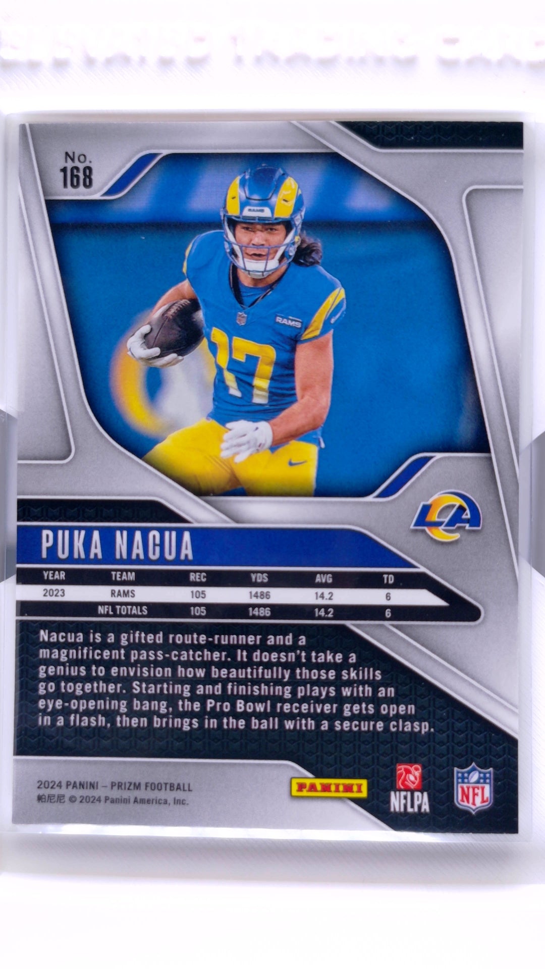 #168 Puka Nacua - back