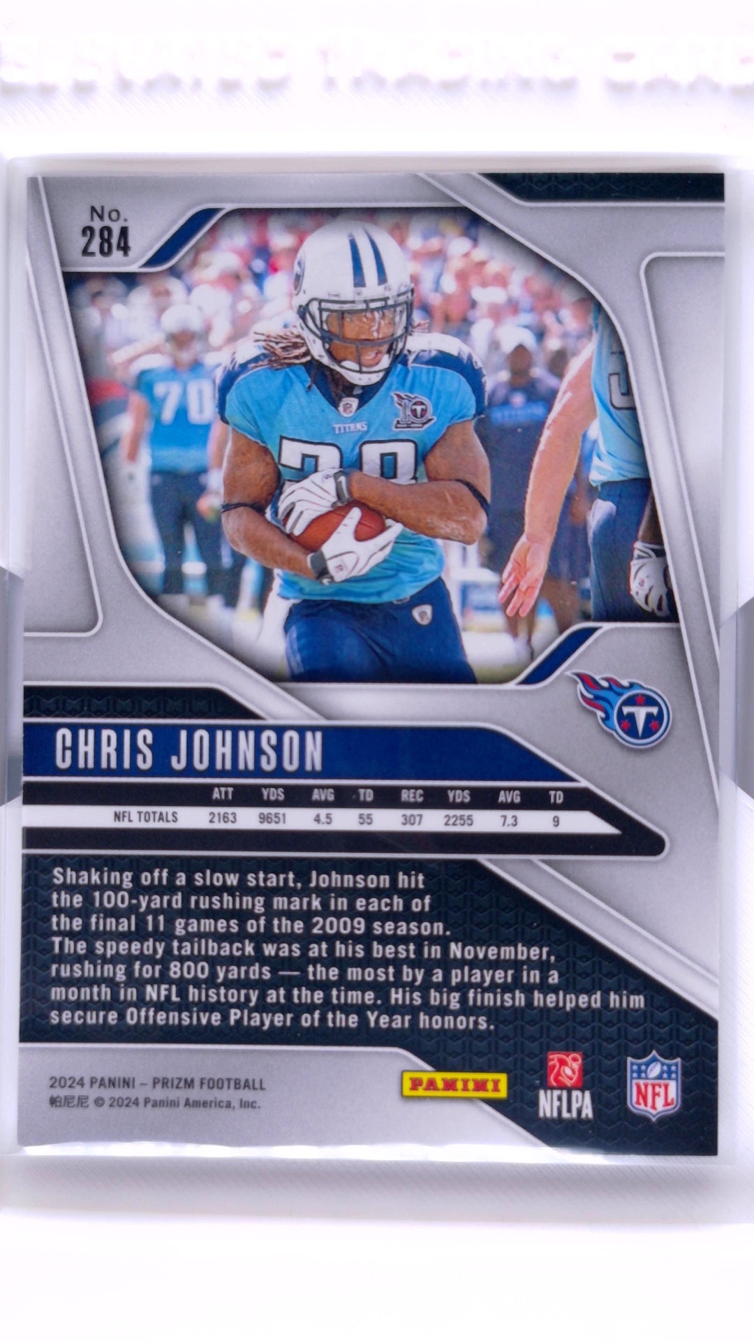#284 Chris Johnson - back