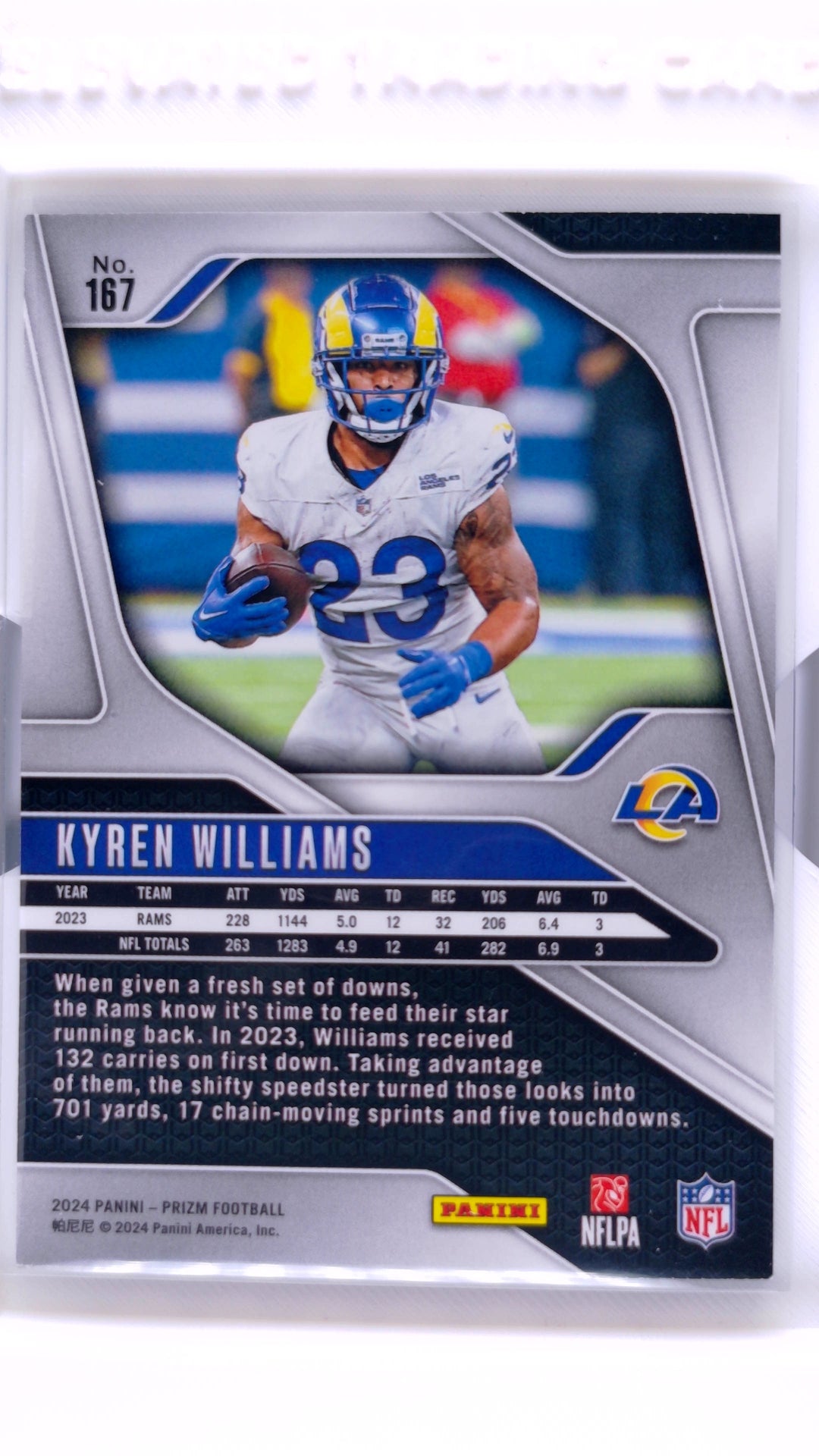 #167 Kyren Williams - back