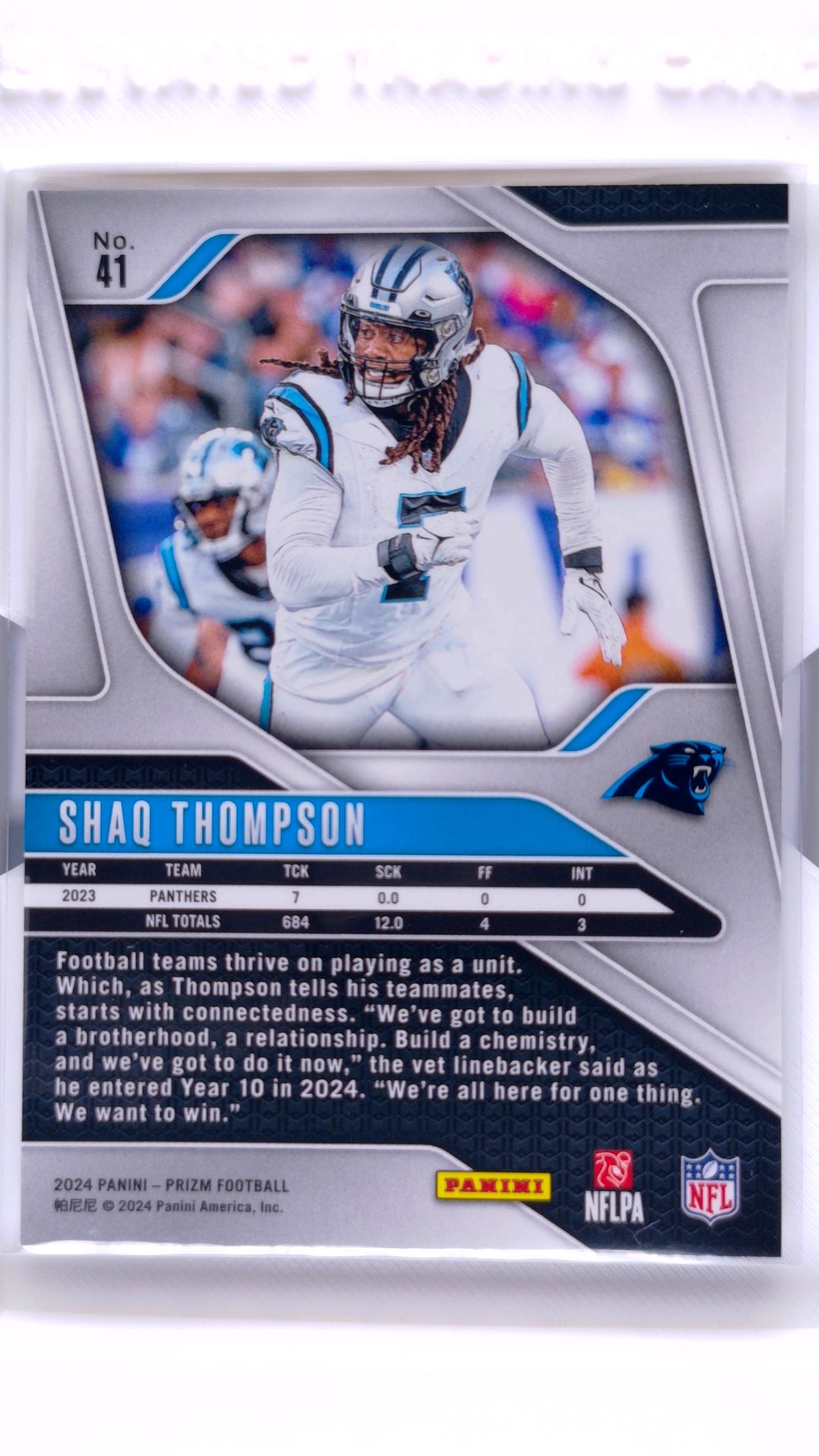 #41 Shaq Thompson - back
