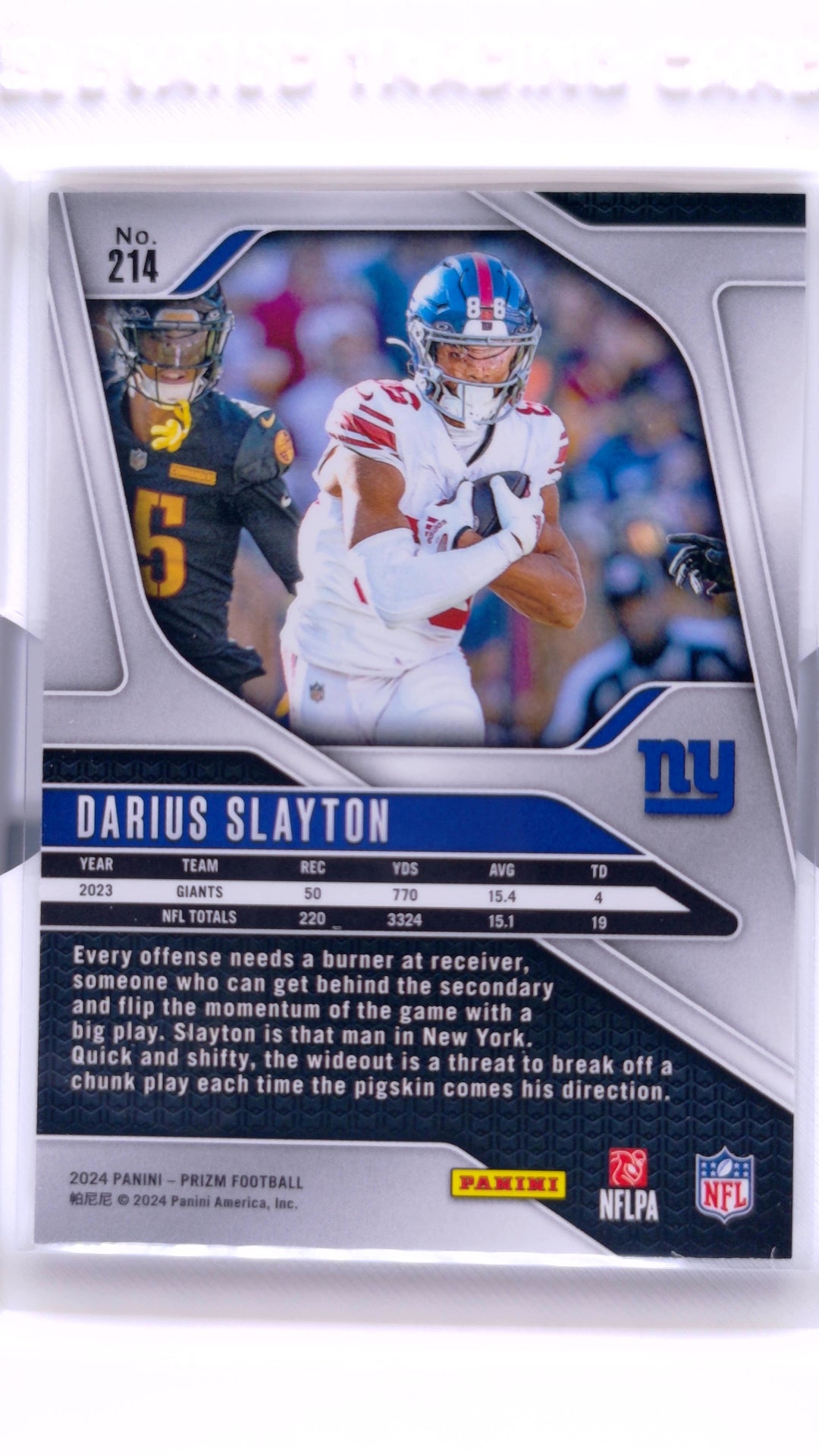 #214 Darius Slayton - back