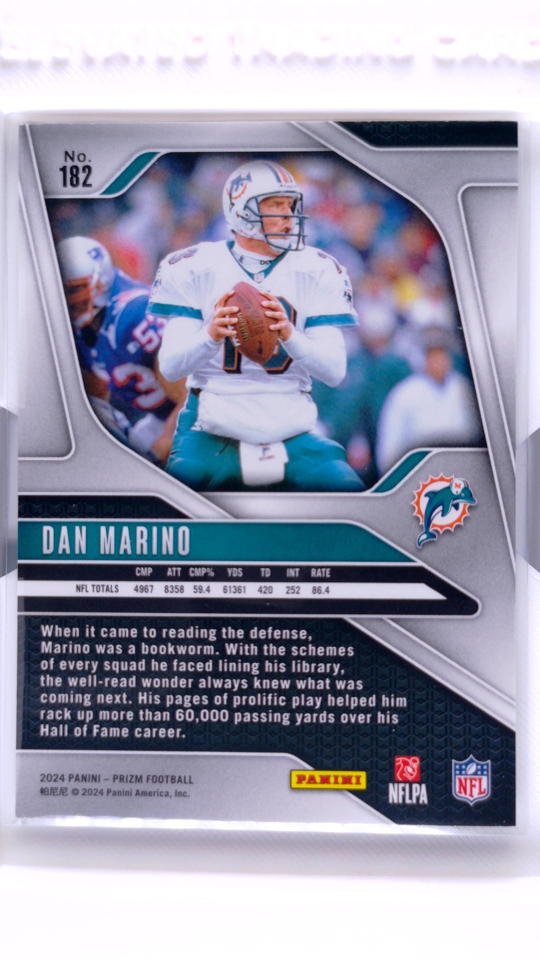 #182 Dan Marino - back