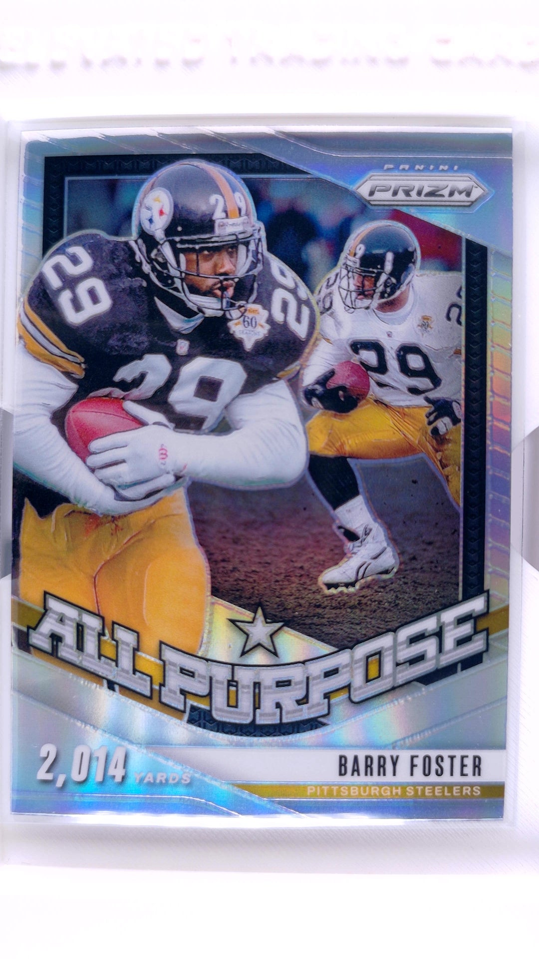 #20 Barry Foster All Purpose Prizm Silver - front