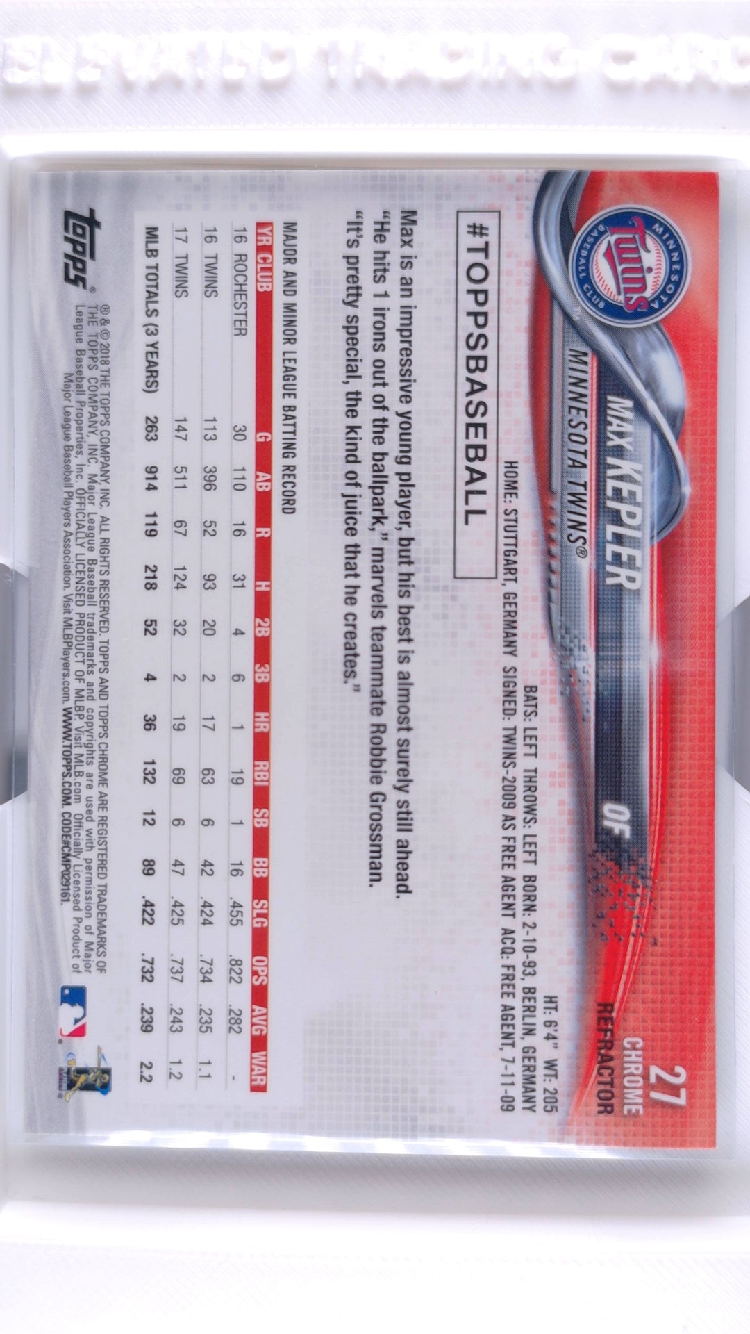 #27 Max Kepler Refractor - back