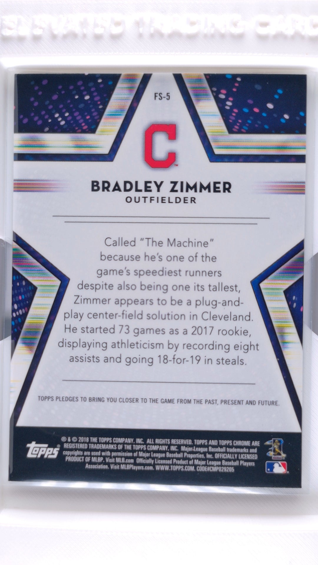 #FS-5 Bradley Zimmer Future Stars - back