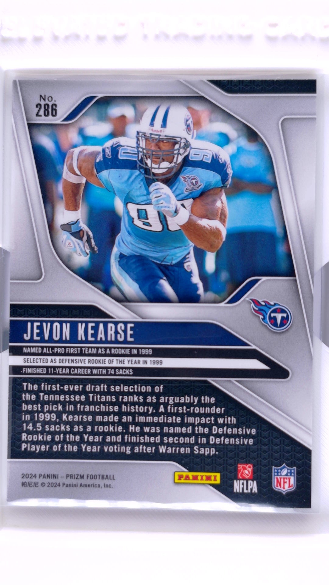 #286 Jevon Kearse - back