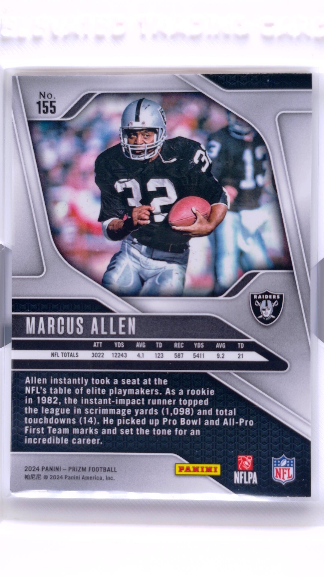 #155 Marcus Allen - back
