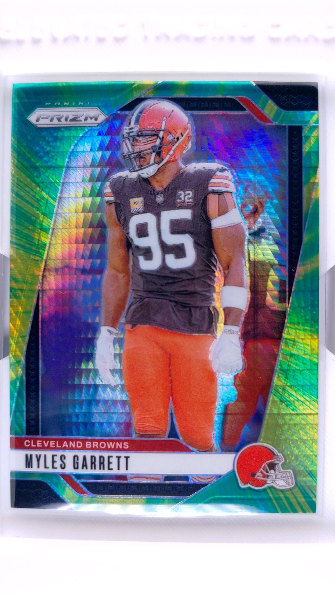 #69 Myles Garrett Hyper Prizm #48/180 - front