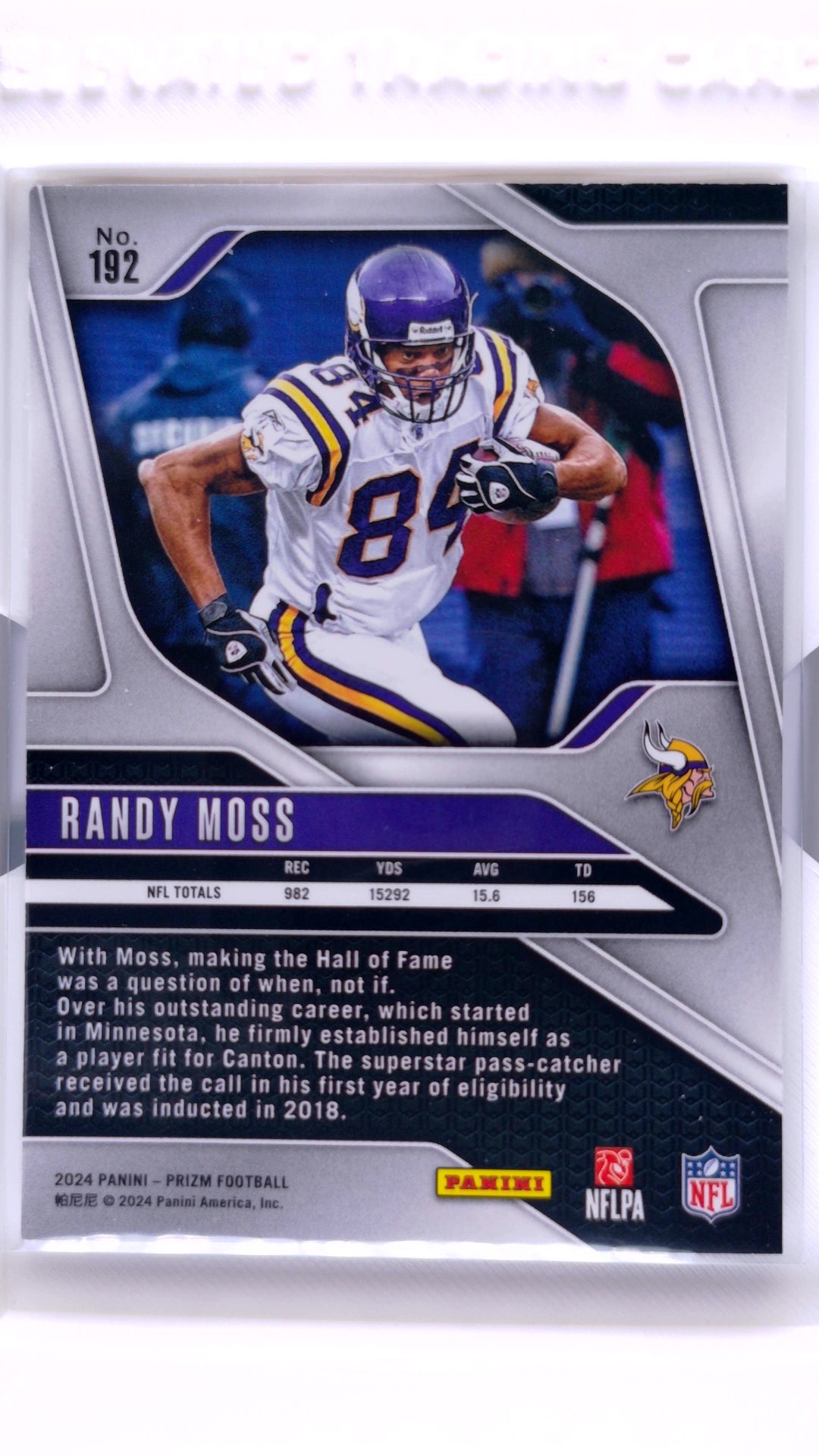 #192 Randy Moss - back